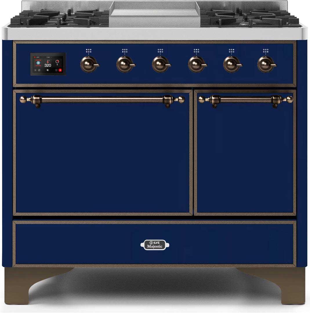 Ilve 40'' Majestic II Dual Fuel Liquid Propane Range