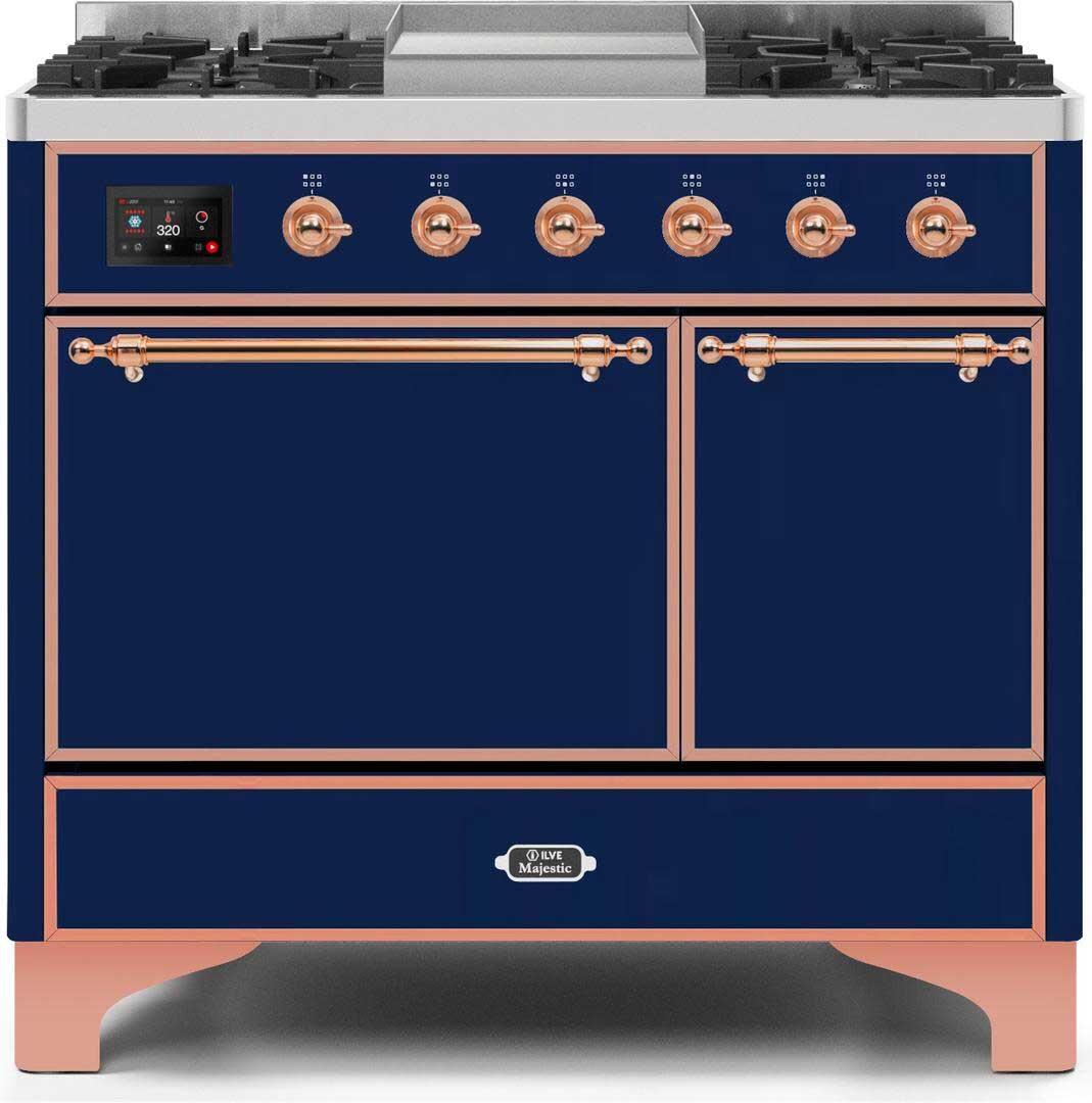 Ilve 40'' Majestic II Dual Fuel Liquid Propane Range