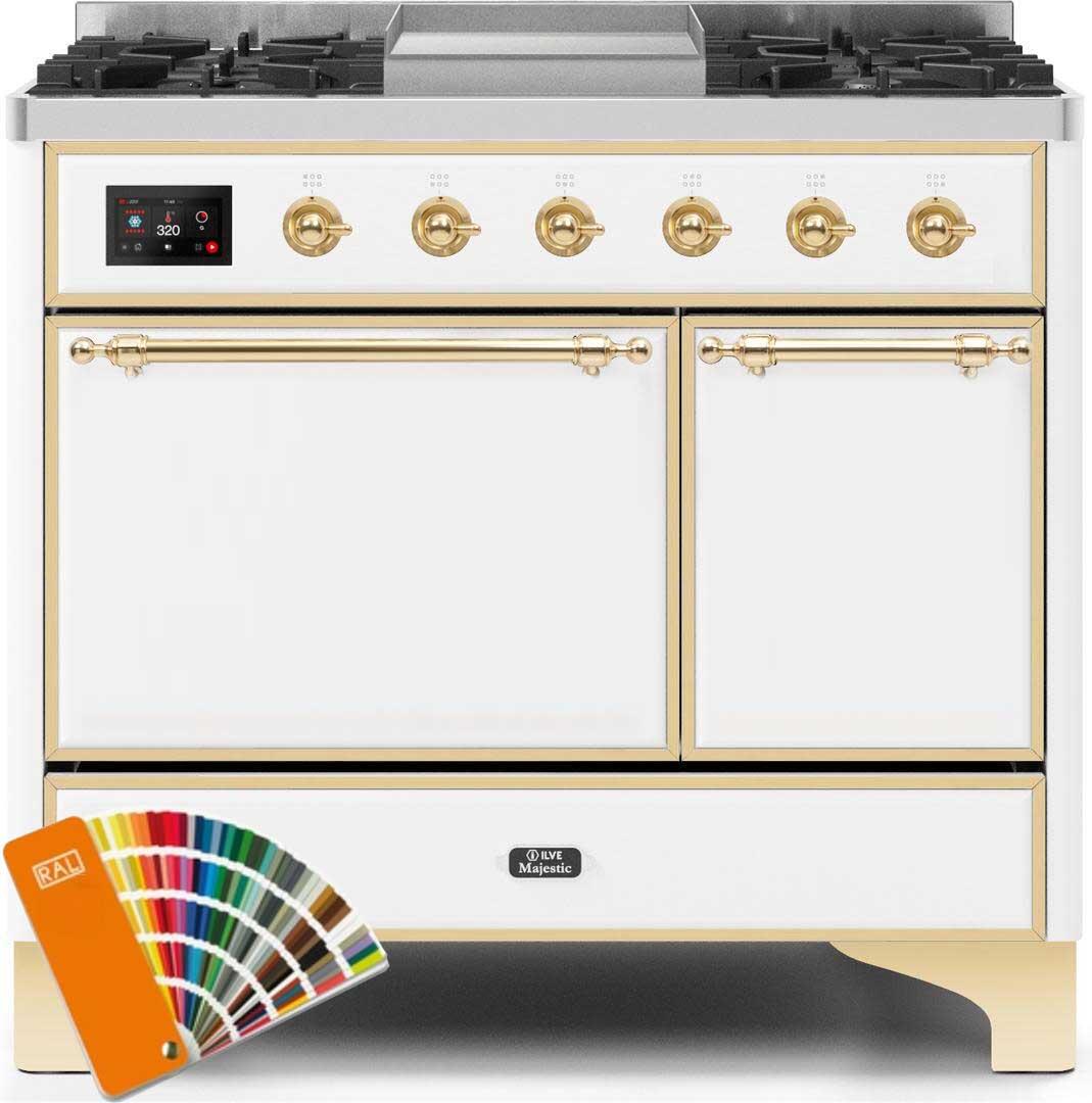 Ilve 40'' Majestic II Dual Fuel Liquid Propane Range
