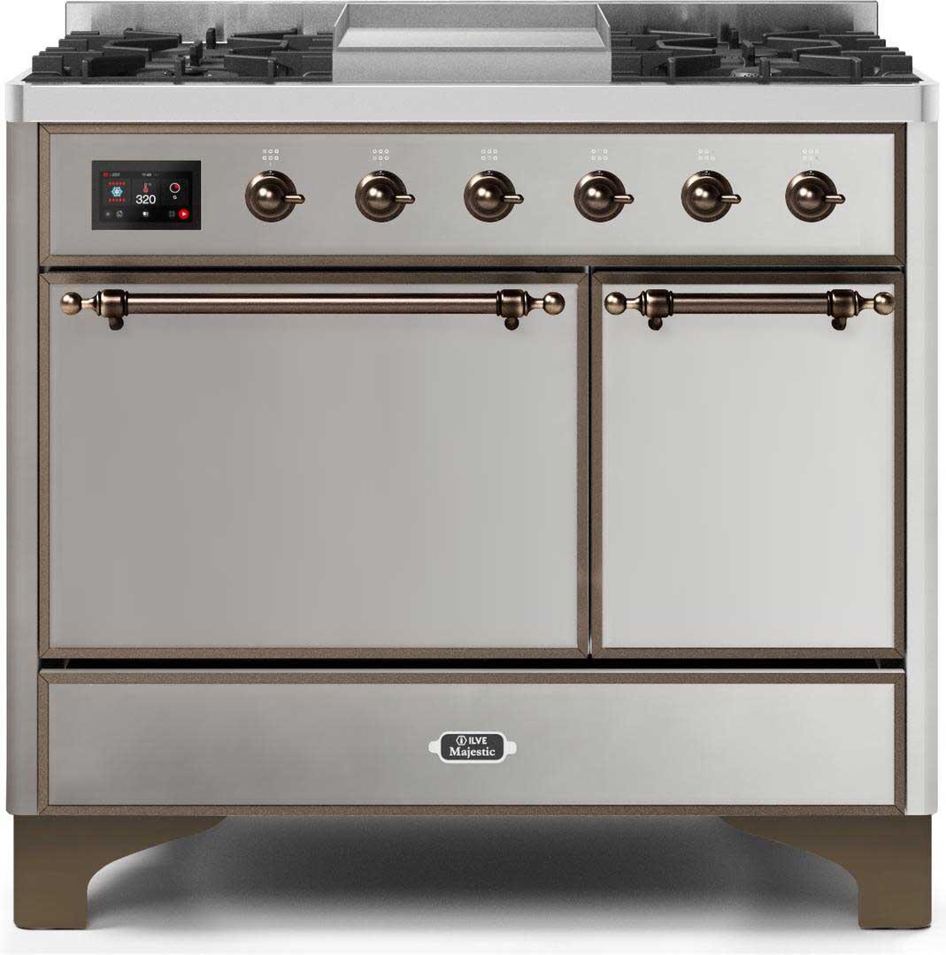 Ilve 40'' Majestic II Dual Fuel Liquid Propane Range