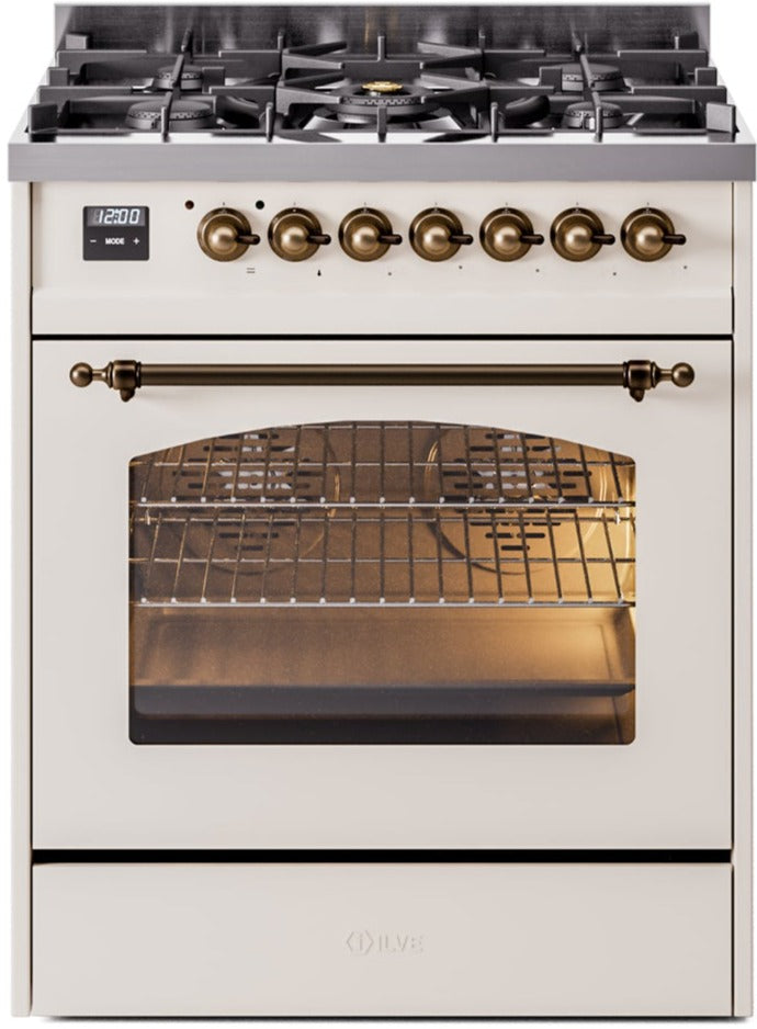 Ilve 30'' Nostalgie II Dual Fuel Liquid Propane Range