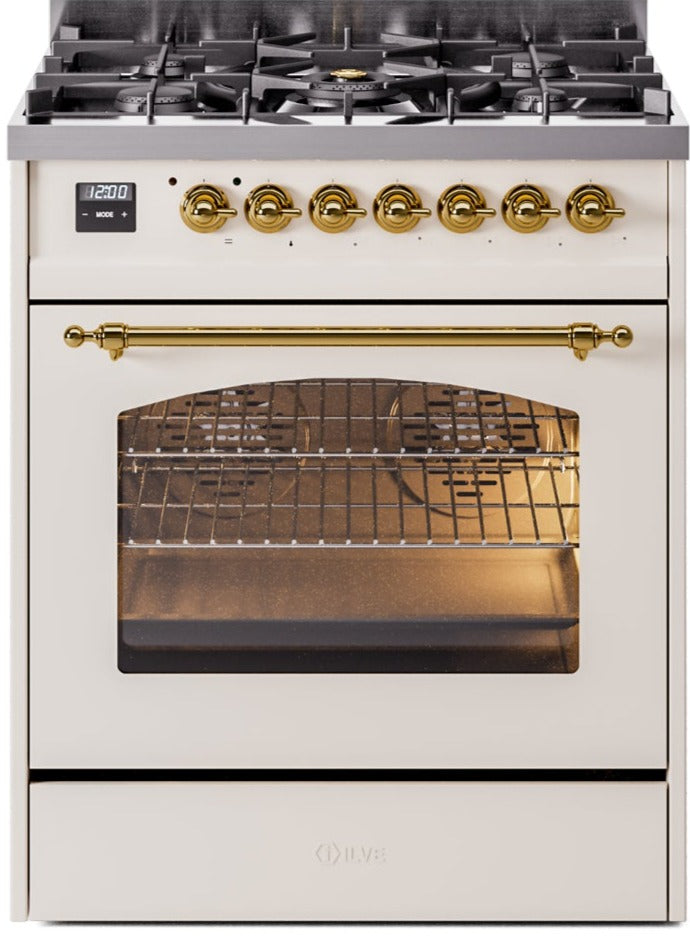 Ilve 30'' Nostalgie II Dual Fuel Liquid Propane Range