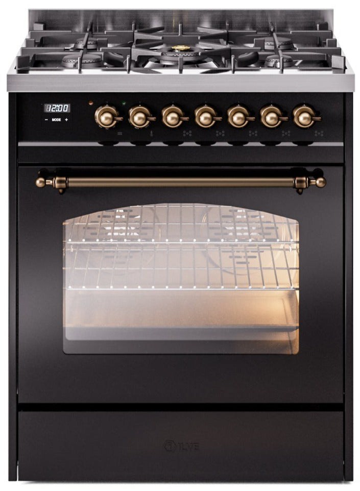 Ilve 30'' Nostalgie II Dual Fuel Liquid Propane Range