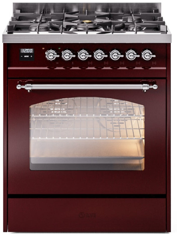 Ilve 30'' Nostalgie II Dual Fuel Liquid Propane Range