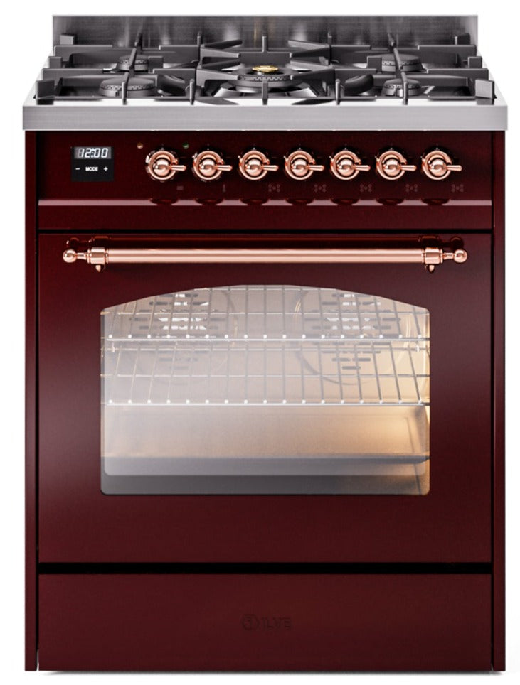 Ilve 30'' Nostalgie II Dual Fuel Natural Gas Range