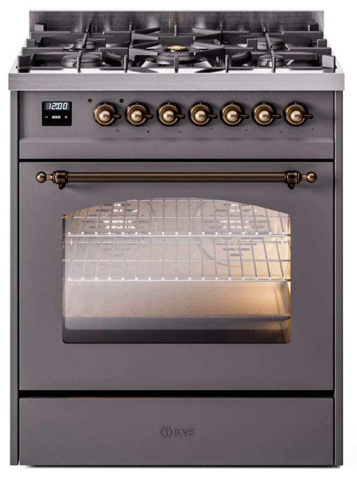 Ilve 30'' Nostalgie II Dual Fuel Liquid Propane Range