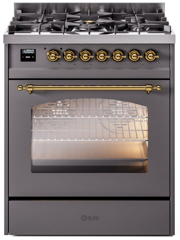 Ilve 30'' Nostalgie II Dual Fuel Liquid Propane Range