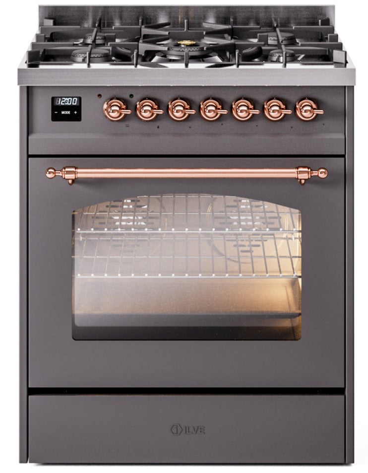 Ilve 30'' Nostalgie II Dual Fuel Natural Gas Range
