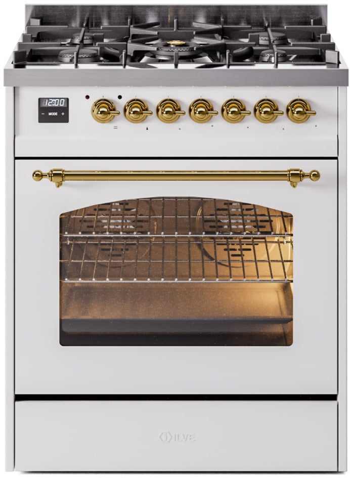 Ilve 30'' Nostalgie II Dual Fuel Natural Gas Range