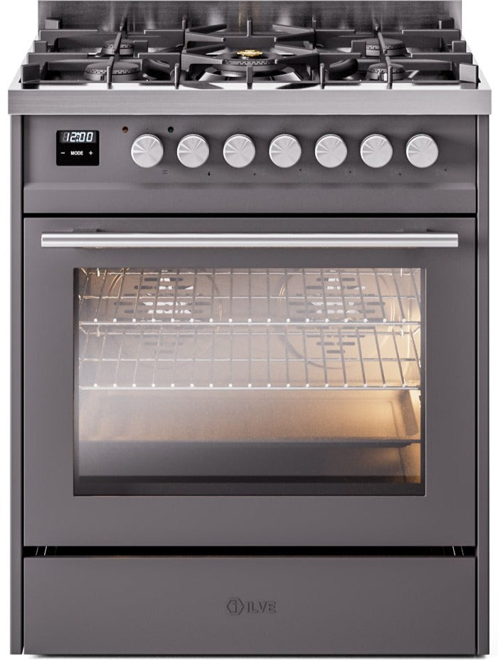 Ilve 30'' Professional Plus II Dual Fuel Liquid Propane Range