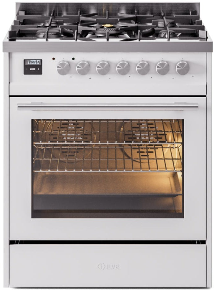 Ilve 30'' Professional Plus II Dual Fuel Natural Gas Range