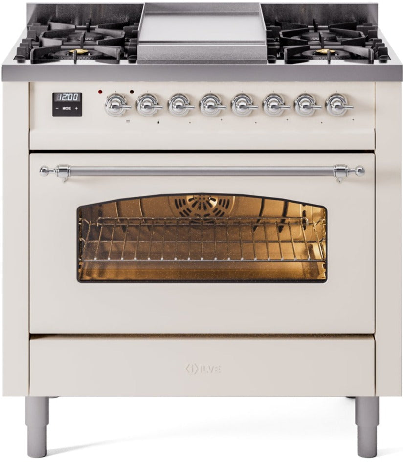 Ilve 36'' Nostalgie II Dual Fuel Natural Gas Range