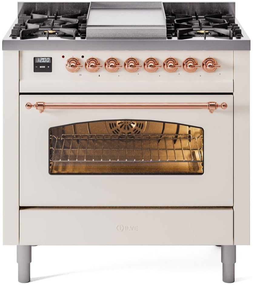 Ilve 36'' Nostalgie II Dual Fuel Liquid Propane Range