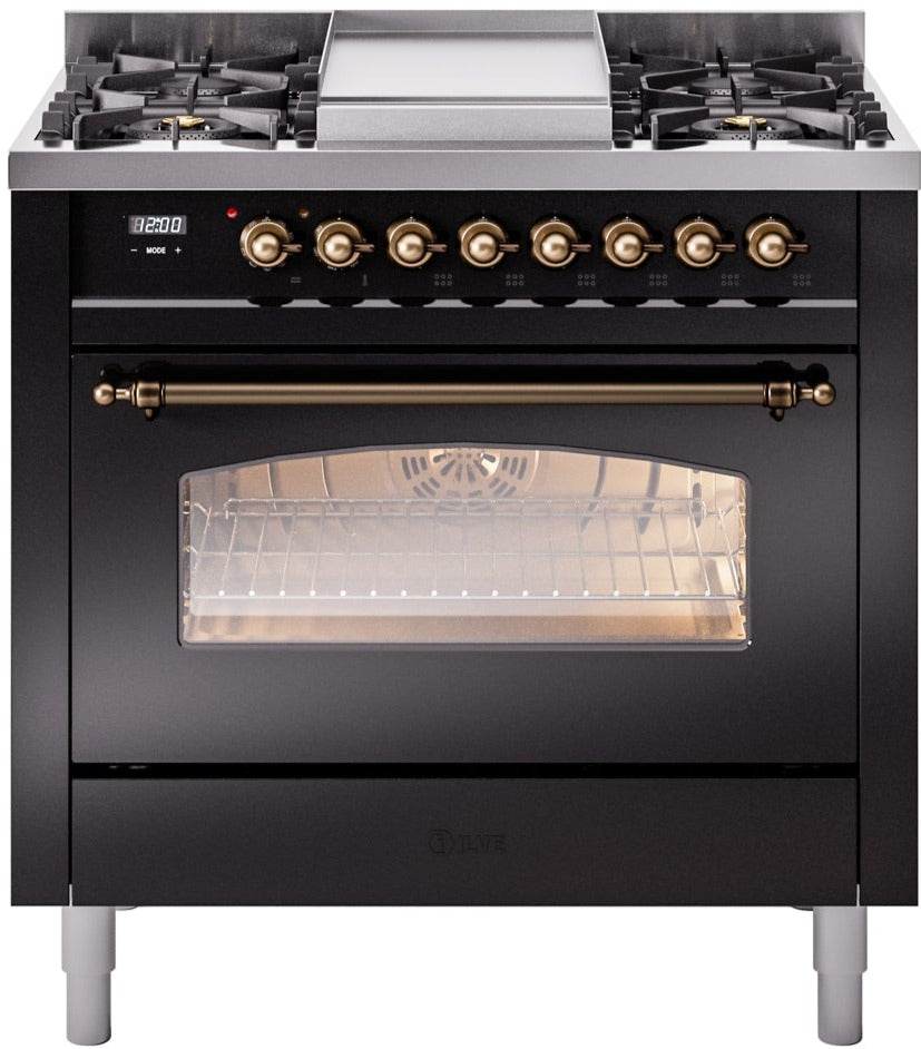 Ilve 36'' Nostalgie II Dual Fuel Liquid Propane Range