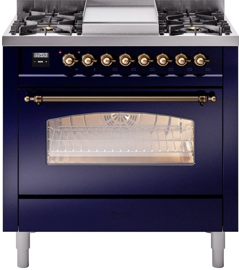 Ilve 36'' Nostalgie II Dual Fuel Liquid Propane Range