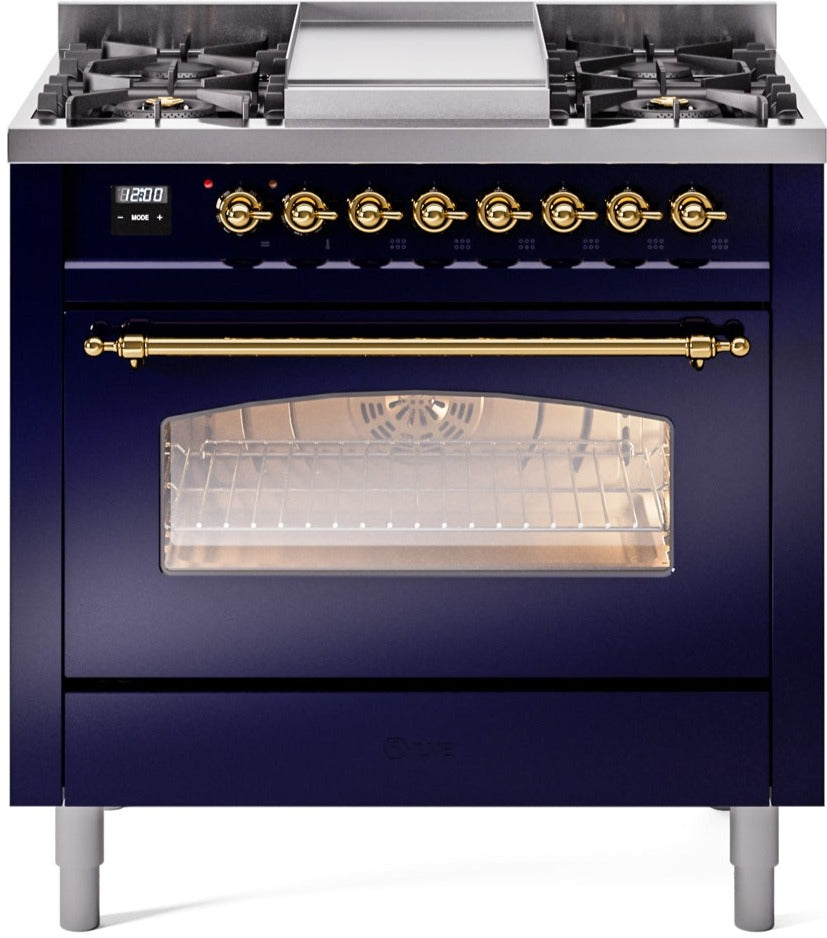 Ilve 36'' Nostalgie II Dual Fuel Natural Gas Range