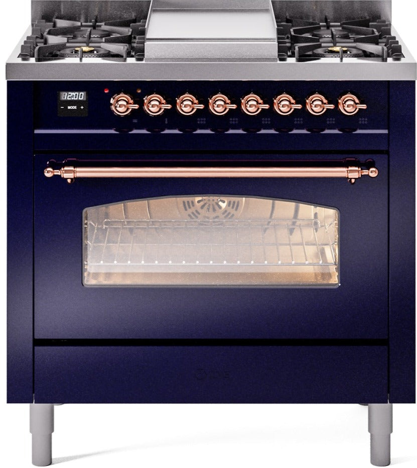 Ilve 36'' Nostalgie II Dual Fuel Liquid Propane Range