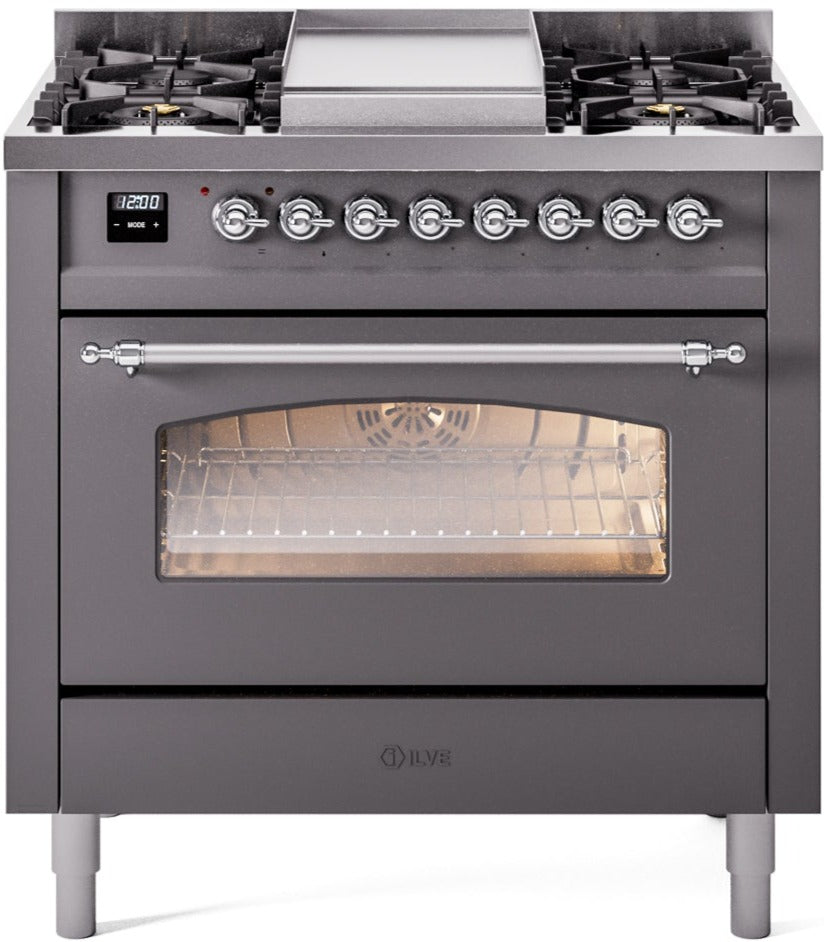 Ilve 36'' Nostalgie II Dual Fuel Liquid Propane Range