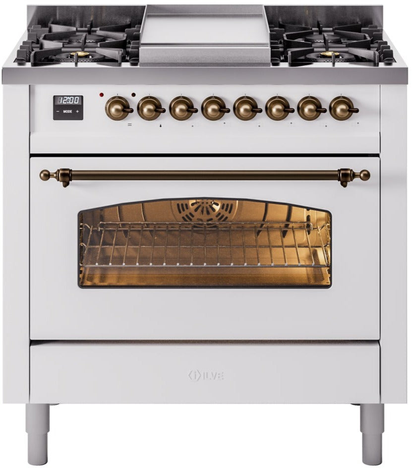Ilve 36'' Nostalgie II Dual Fuel Natural Gas Range