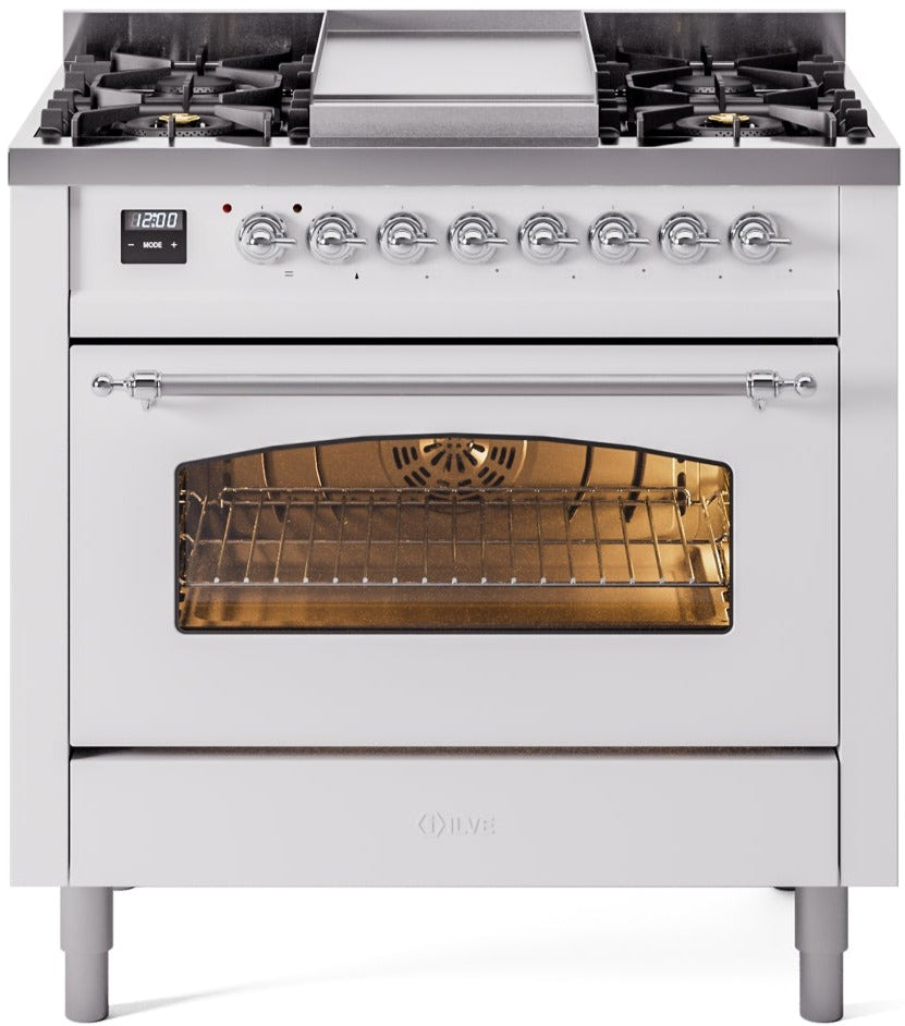 Ilve 36'' Nostalgie II Dual Fuel Natural Gas Range