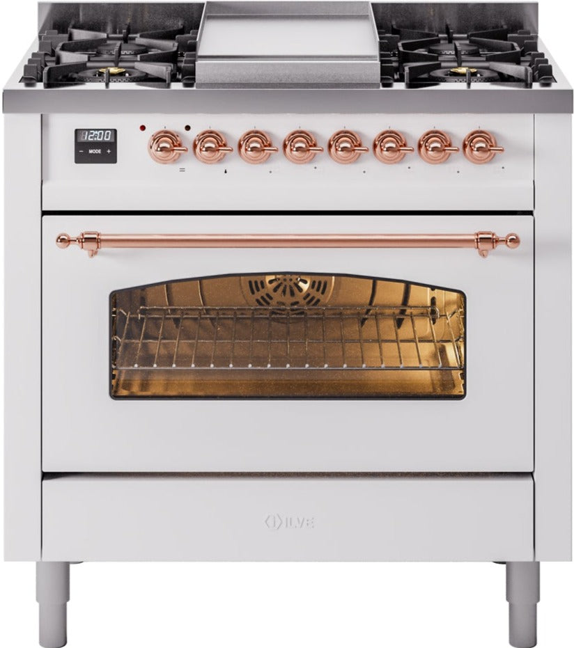 Ilve 36'' Nostalgie II Dual Fuel Natural Gas Range