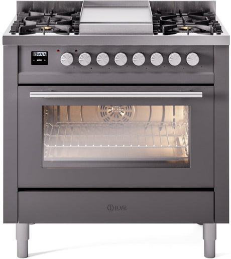 Ilve 36'' Professional Plus II Natural Gas Range