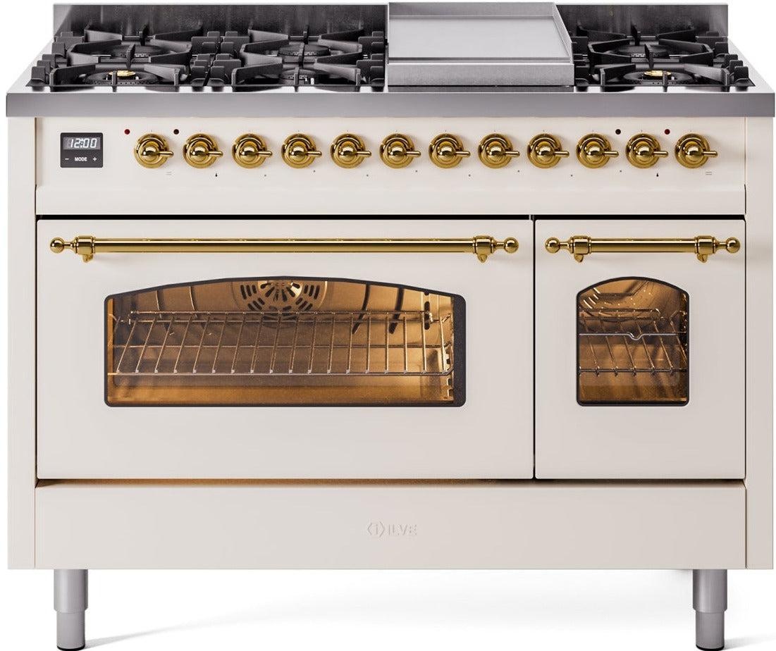 Ilve 48'' Nostalgie II Dual Fuel Liquid Propane Range