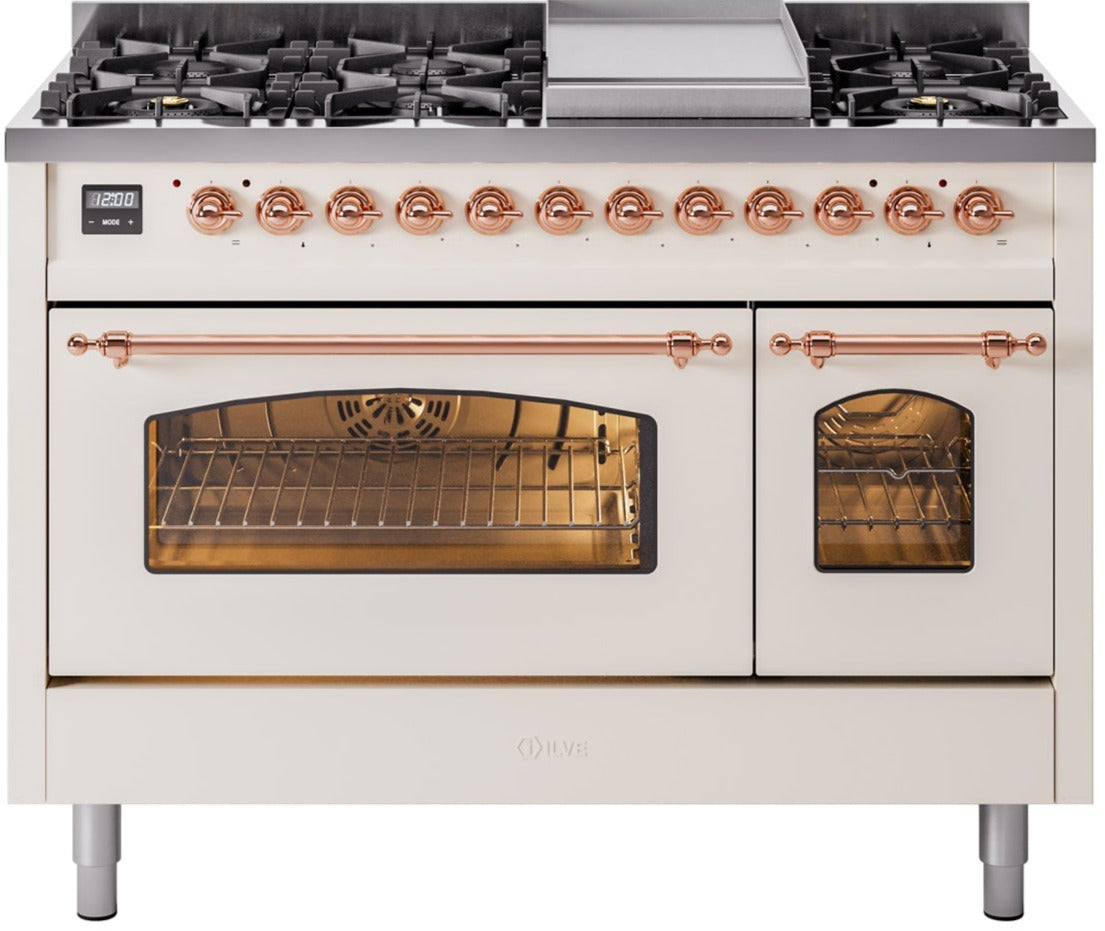 Ilve 48'' Nostalgie II Dual Fuel Liquid Propane Range