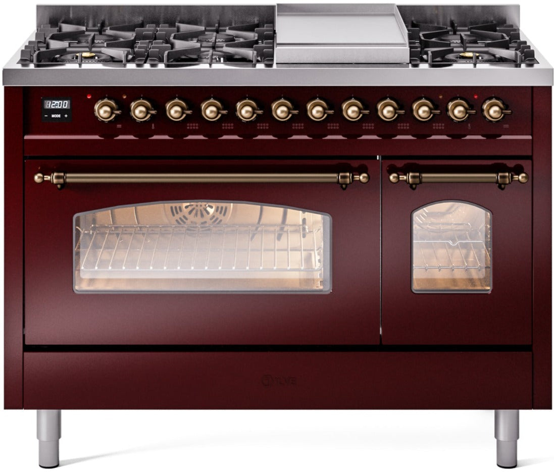 Ilve 48'' Nostalgie II Dual Fuel Liquid Propane Range