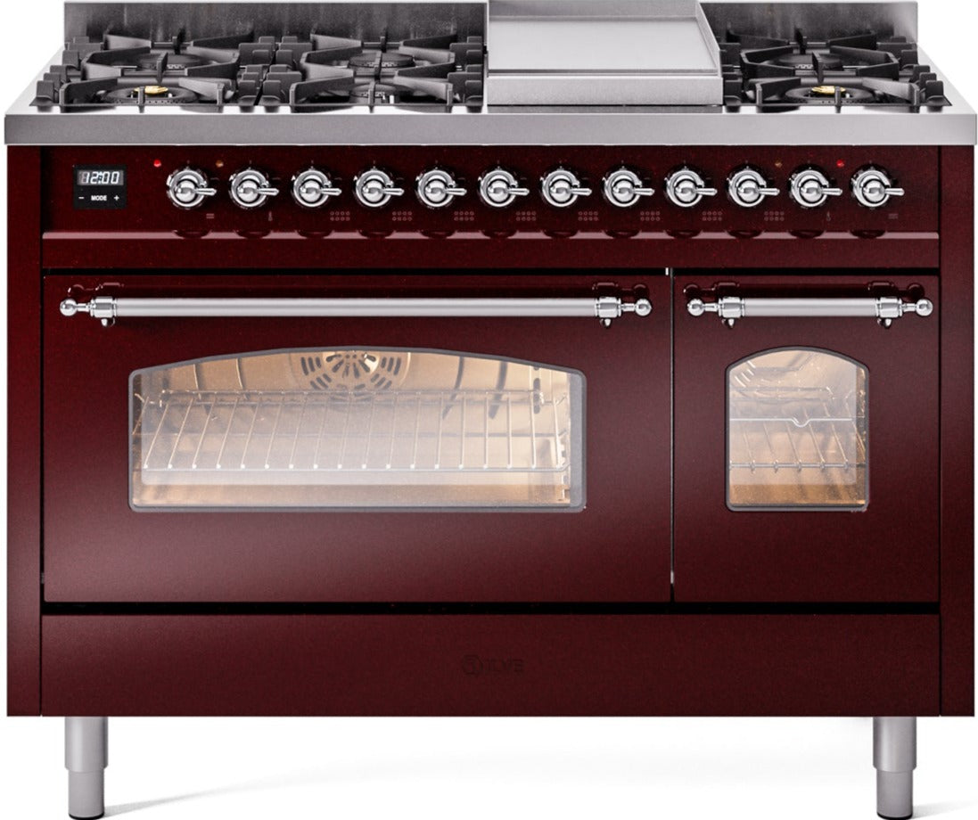 Ilve 48'' Nostalgie II Dual Fuel Liquid Propane Range