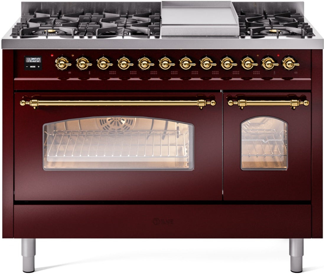 Ilve 48'' Nostalgie II Dual Fuel Liquid Propane Range