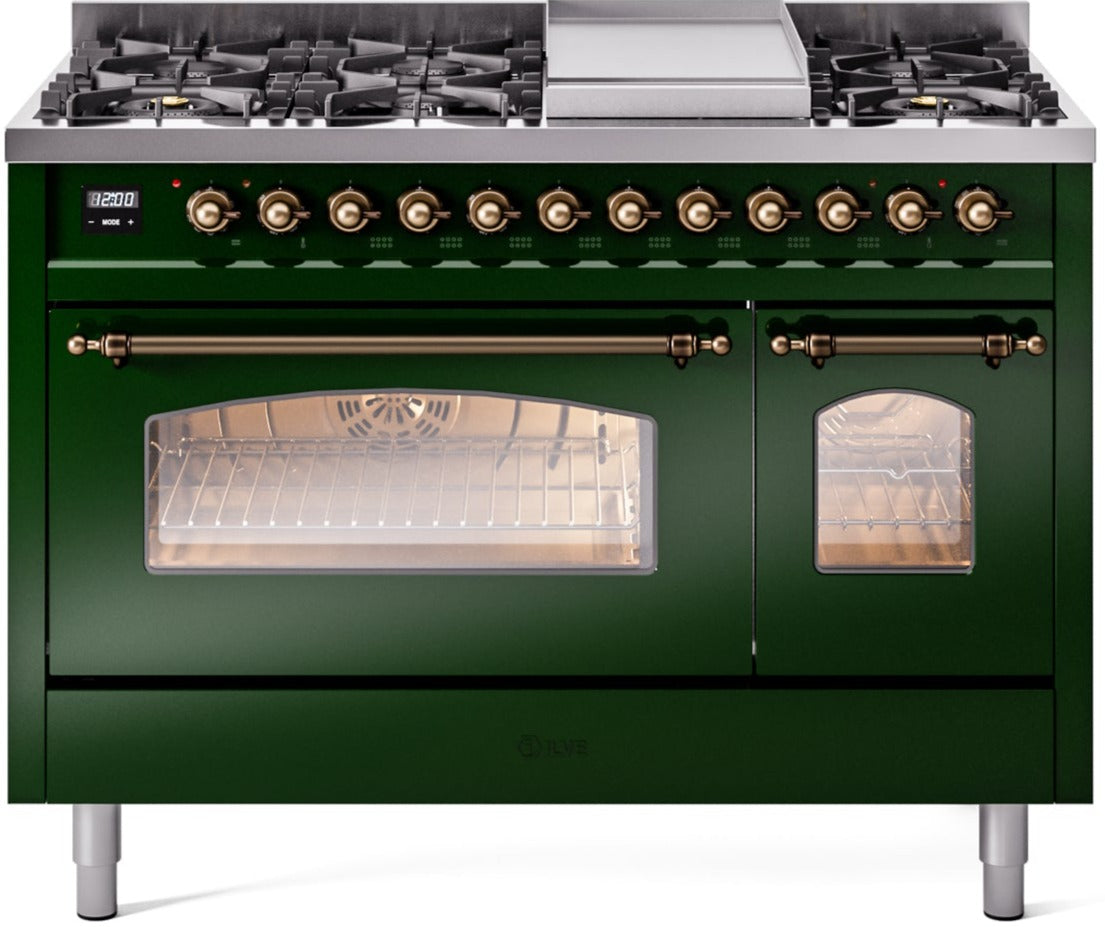 Ilve 48'' Nostalgie II Dual Fuel Liquid Propane Range