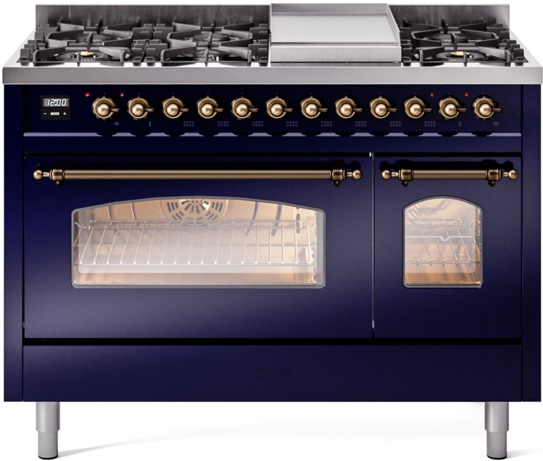 Ilve 48'' Nostalgie II Dual Fuel Liquid Propane Range