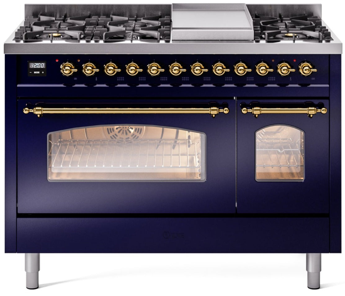 Ilve 48'' Nostalgie II Dual Fuel Liquid Propane Range