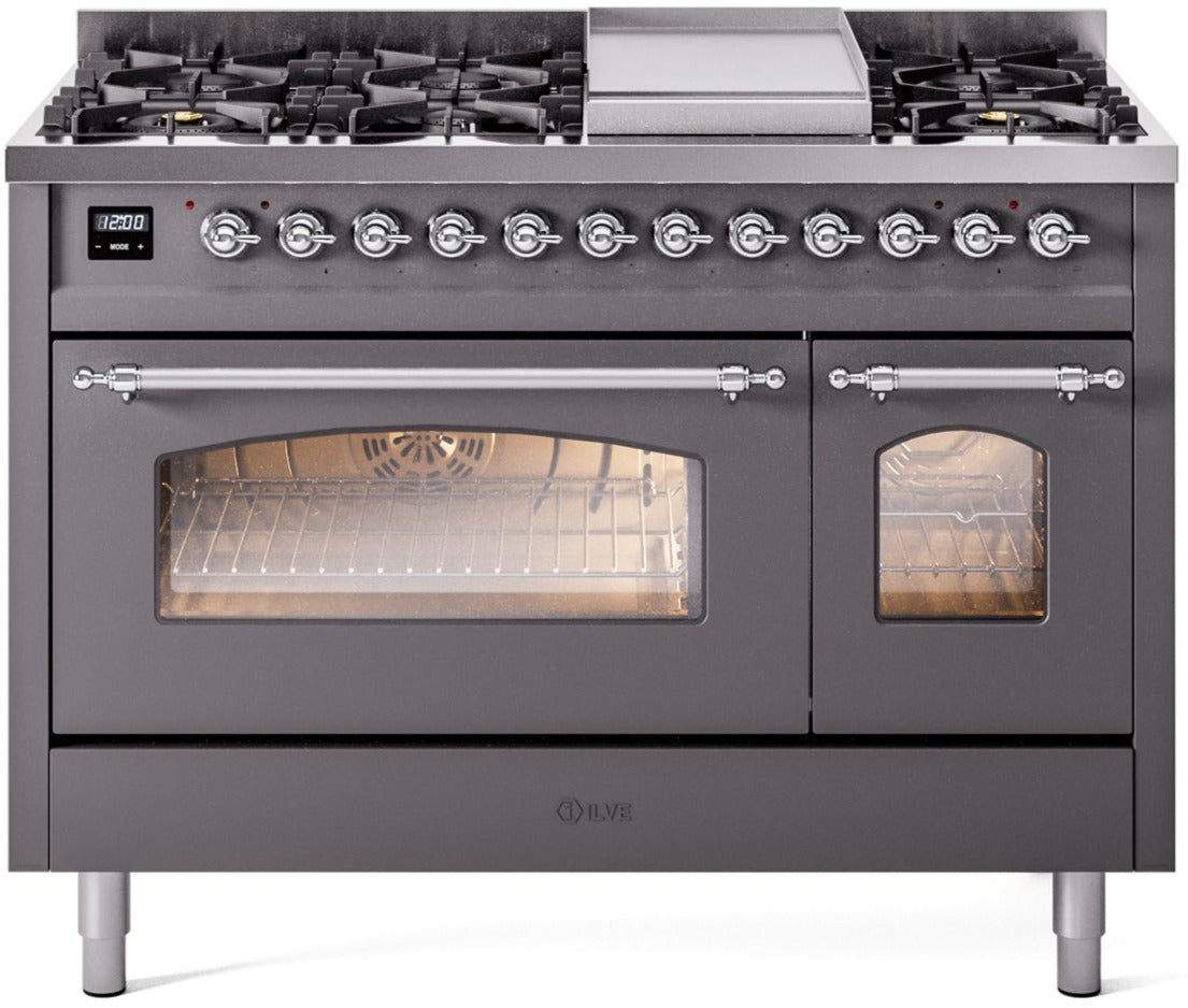 Ilve 48'' Nostalgie II Dual Fuel Natural Gas Range