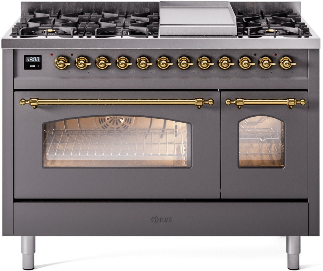 Ilve 48'' Nostalgie II Dual Fuel Liquid Propane Range