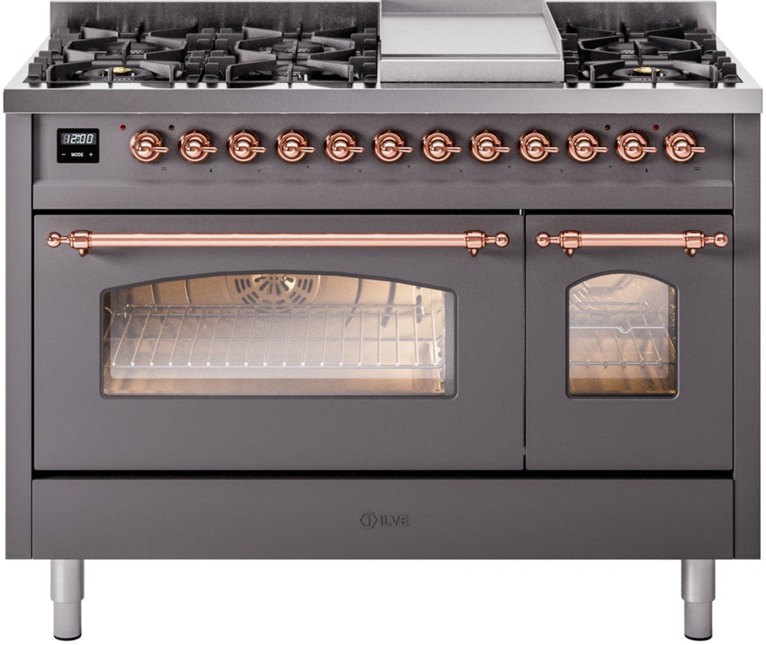 Ilve 48'' Nostalgie II Dual Fuel Liquid Propane Range