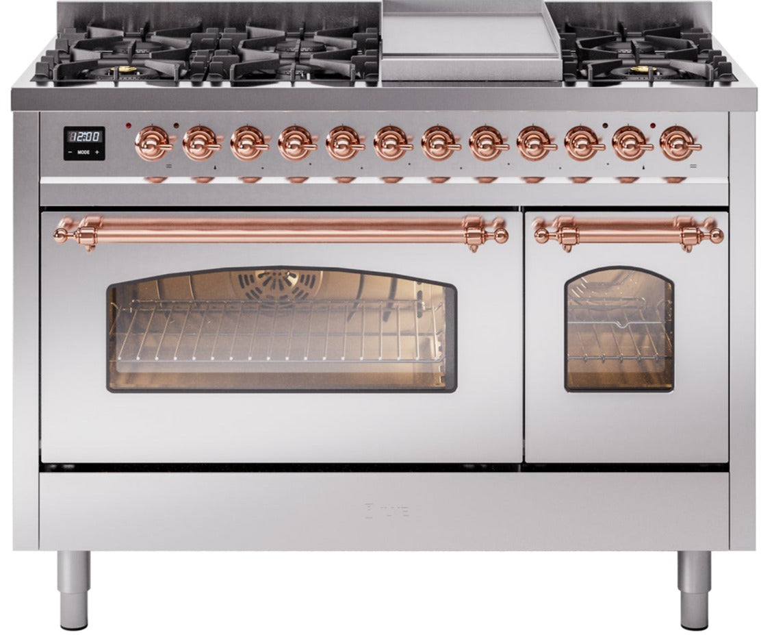 Ilve 48'' Nostalgie II Dual Fuel Liquid Propane Range