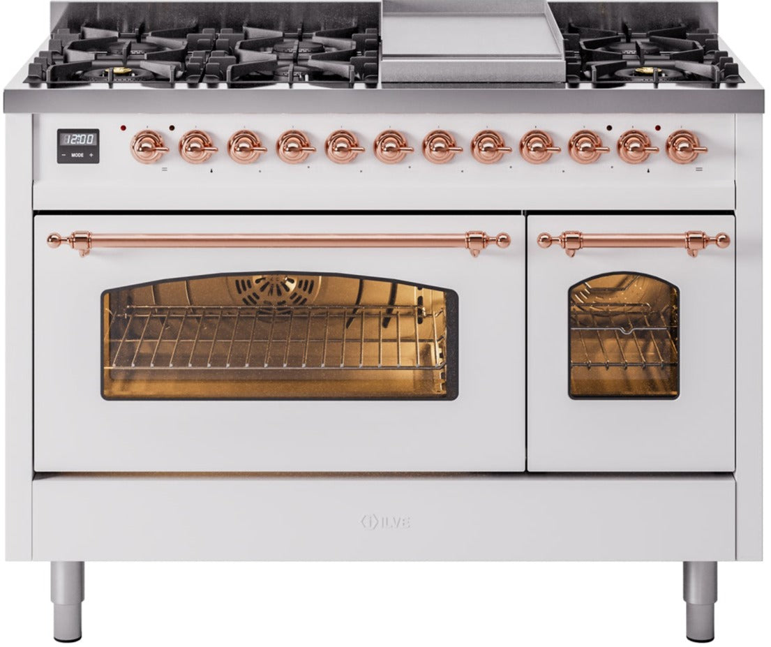 Ilve 48'' Nostalgie II Dual Fuel Liquid Propane Range