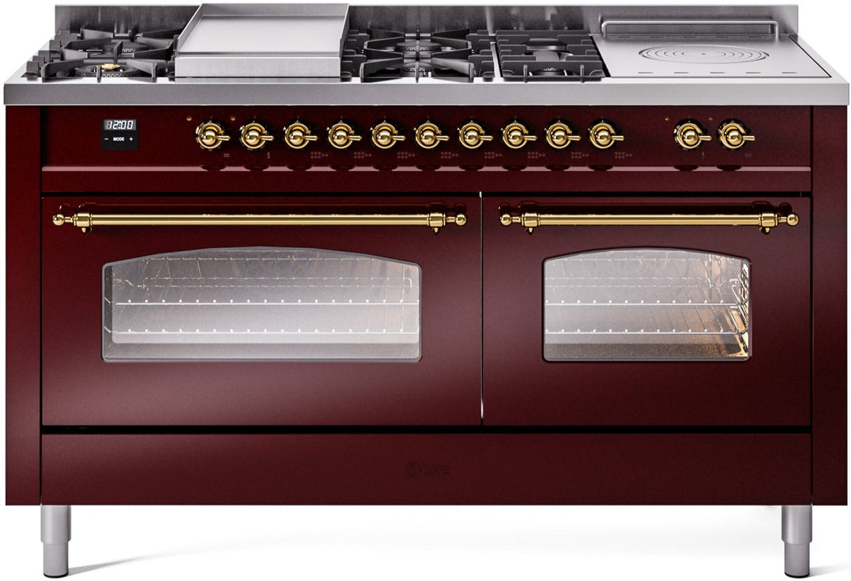 Ilve 60'' Nostalgie II Dual Fuel Liquid Propane Range