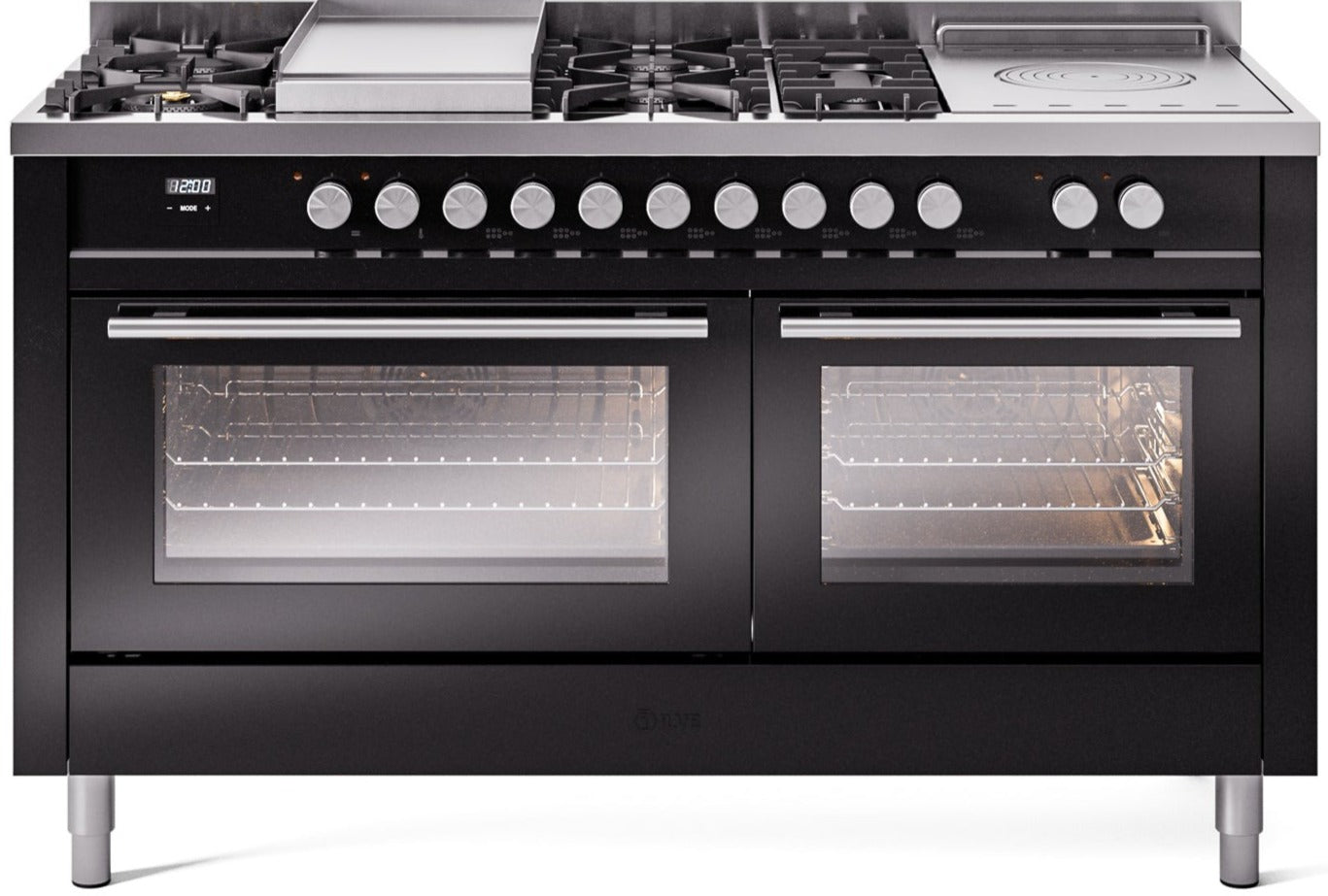Ilve 60'' Professional Plus II Dual Fuel Natural Gas Range