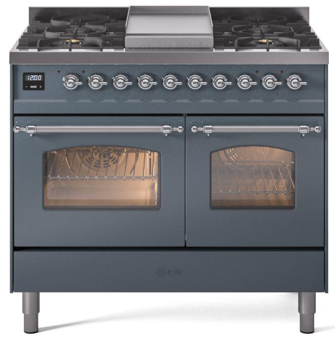 Ilve 40'' Nostalgie II Dual Fuel Liquid Propane Range