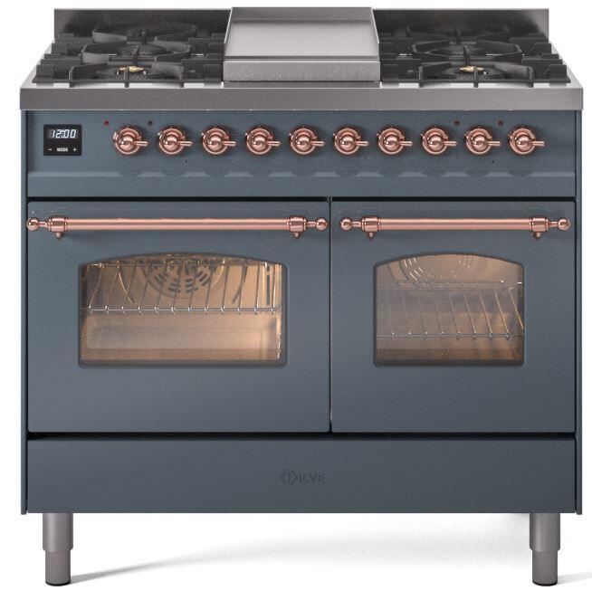 Ilve 40'' Nostalgie II Dual Fuel Liquid Propane Range