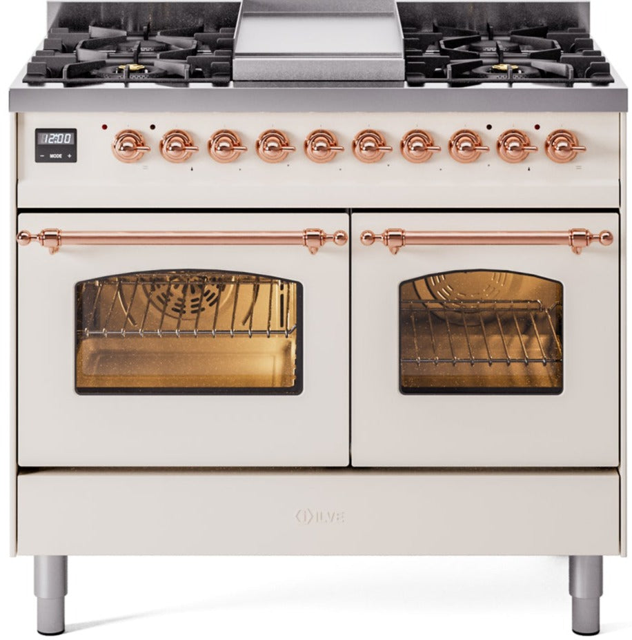 Ilve 40'' Nostalgie II Dual Fuel Liquid Propane Range