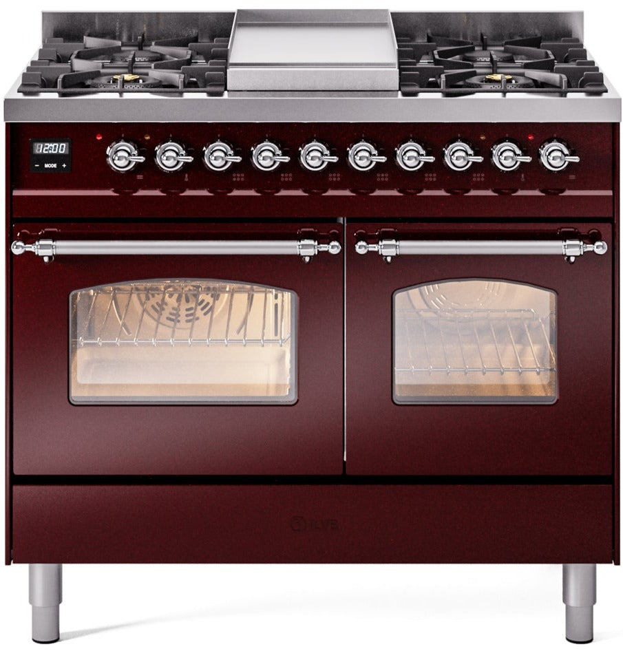 Ilve 40'' Nostalgie II Dual Fuel Liquid Propane Range