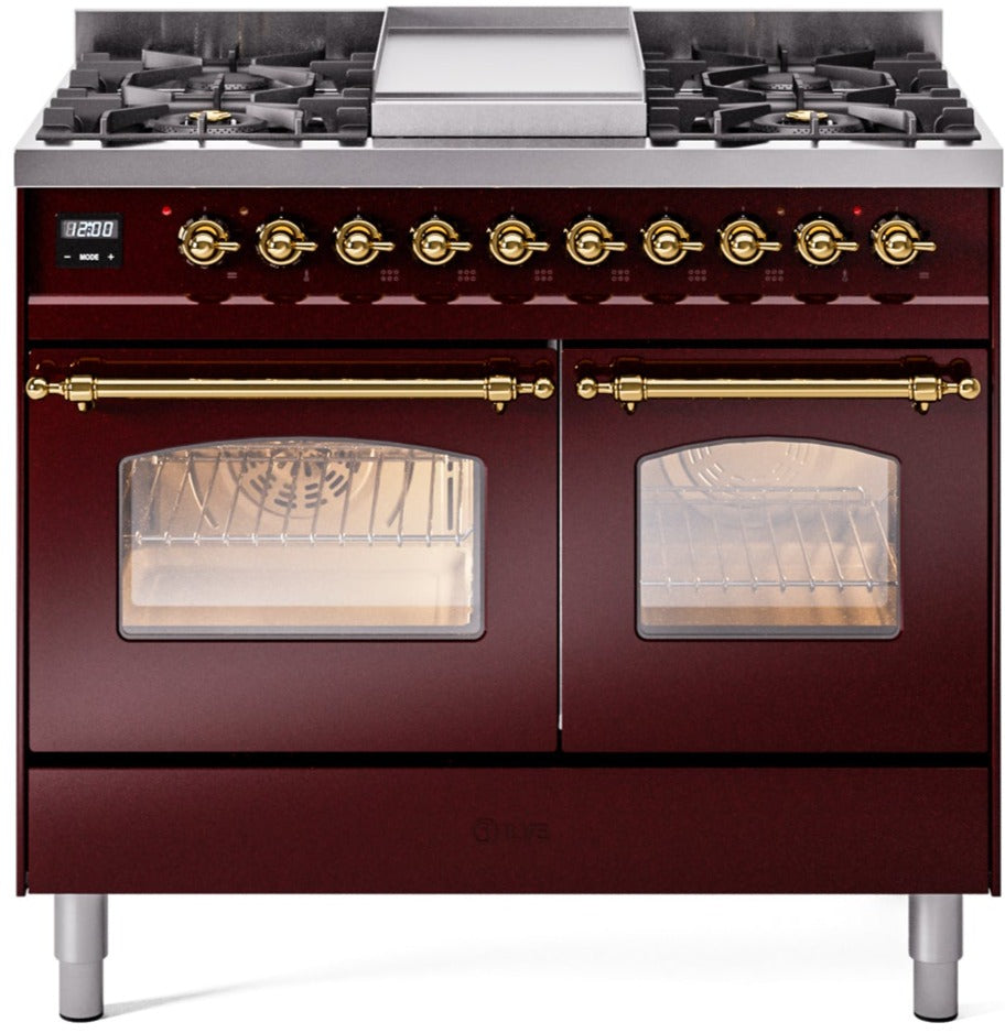 Ilve 40'' Nostalgie II Dual Fuel Liquid Propane Range