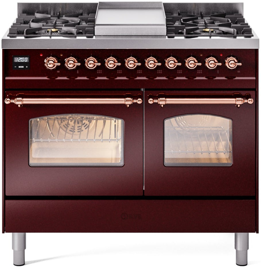 Ilve 40'' Nostalgie II Dual Fuel Liquid Propane Range