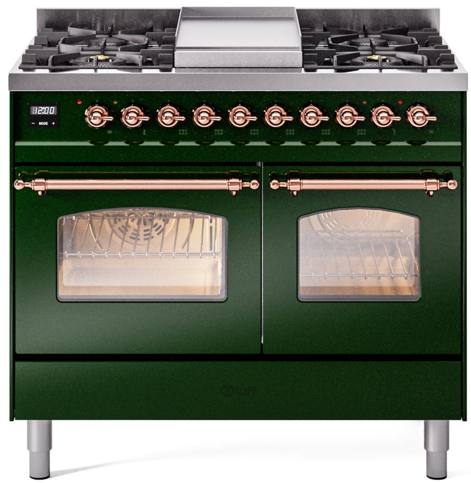 Ilve 40'' Nostalgie II Dual Fuel Liquid Propane Range