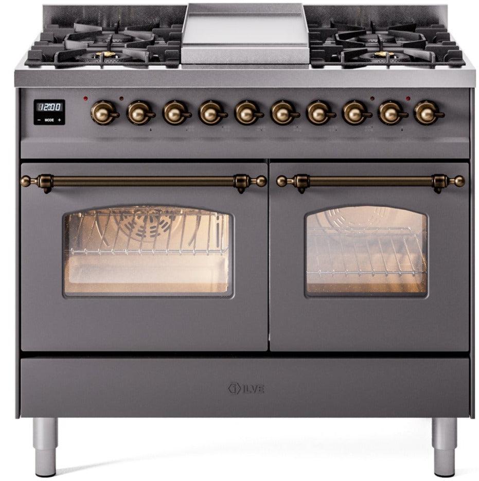 Ilve 40'' Nostalgie II Dual Fuel Liquid Propane Range