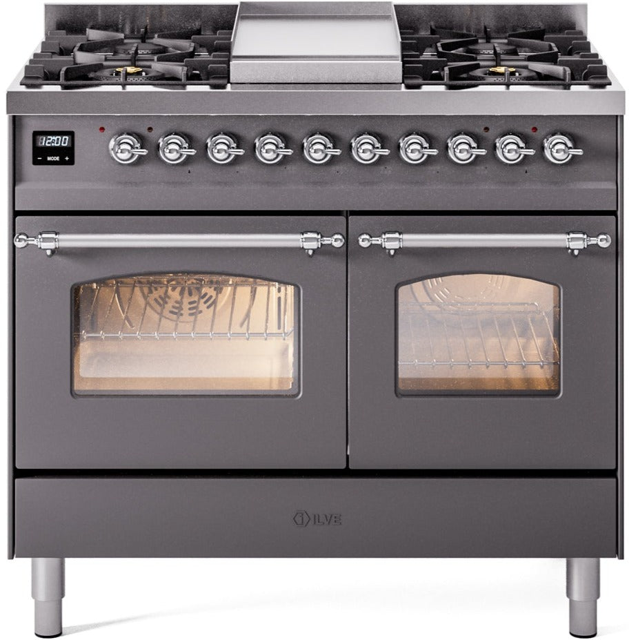 Ilve 40'' Nostalgie II Dual Fuel Liquid Propane Range